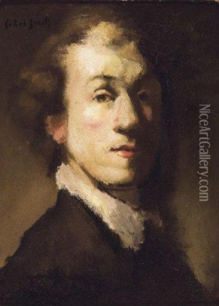 Le Jeune Rembrandt Oil Painting - Jakob Smits