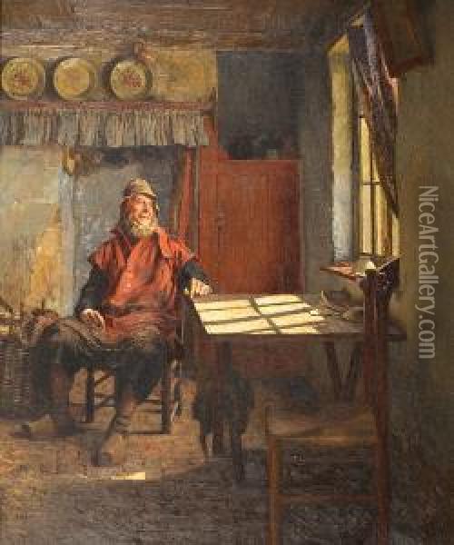 La Maison Du Pecheur Oil Painting - Alois Boudry