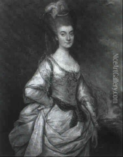 Portrait De La Comtesse De Waldegrave Oil Painting - Thomas Gainsborough