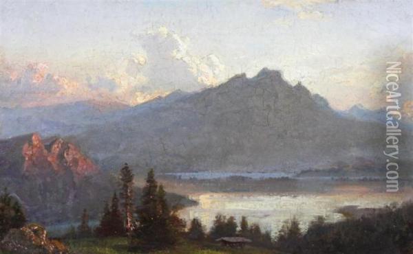 Hudson River Oil Painting - Thomas Worthington Whittredge