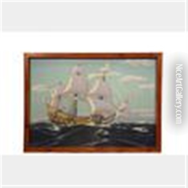 The Mayflower Oil Painting - Griffith Bailey Coale