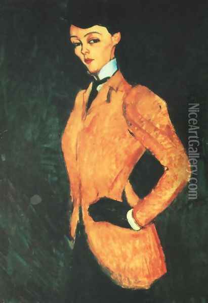 Equestrienne (L'Amazone) Oil Painting - Amedeo Modigliani