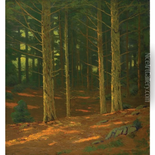 Deepening Twilight Oil Painting - Charles Warren Eaton
