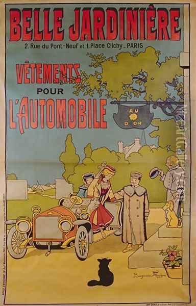 Poster advertising La Belle Jardiniere department store, 1922 Oil Painting - Benjamin Rabier