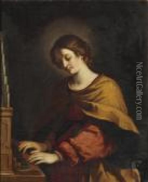 St. Cecilia Oil Painting - Guercino