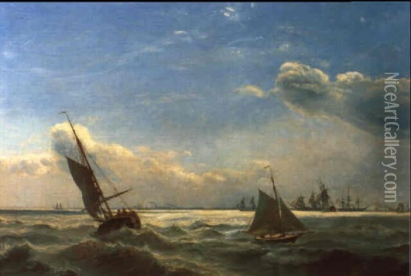 Marine Oil Painting - Carl Nielsen