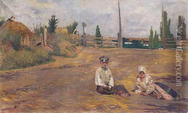 Z Ukrainy, Okolo 1883-1890 Oil Painting - Jacek Malczewski
