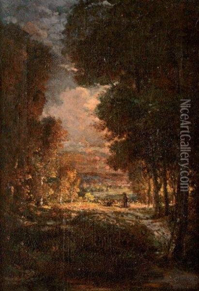 Sortie De La Foret Oil Painting - Theodore Rousseau