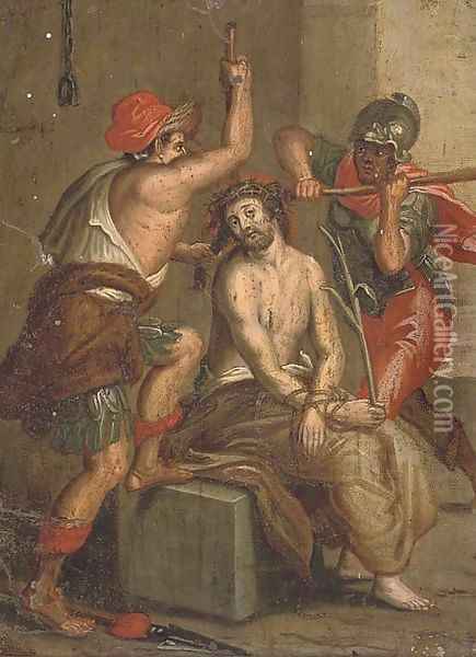 The Mocking of Christ 3 Oil Painting - Frans II Francken
