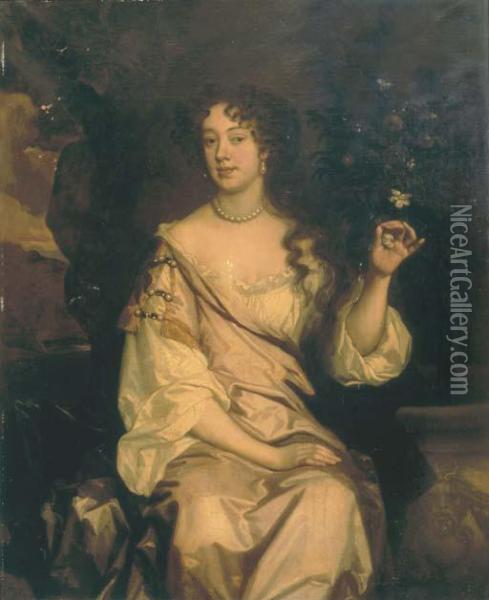 Portrait Of Anne Capel Oil Painting - Sir Peter Lely