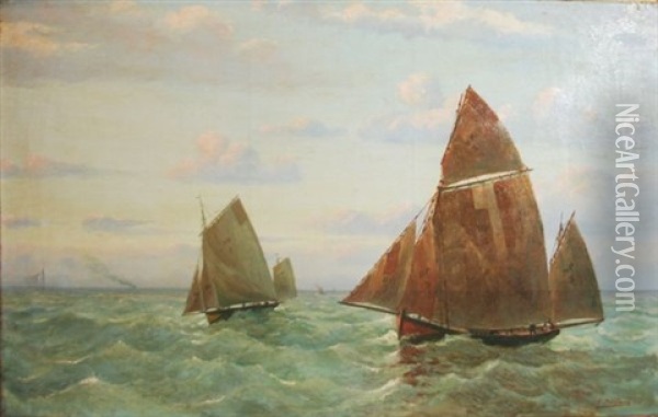 Marine Oil Painting - Emile Boulard