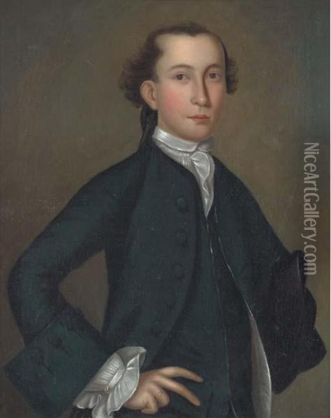 Portrait Of Isaac Jones Oil Painting - Joseph Badger