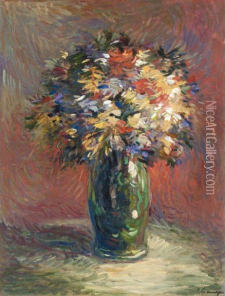 Still Life Of Flowers Oil Painting - Nikolai Aleksandrovich Tarkhov