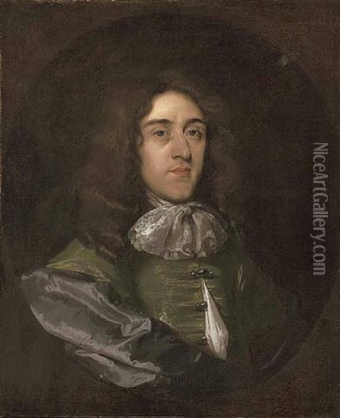 Portrait Of A Gentleman With A Lace Cravat Oil Painting - Pieter Borsseler