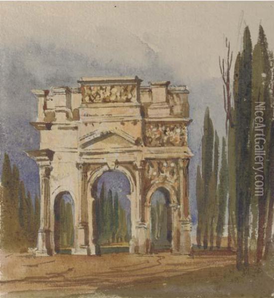 The Triumphal Arch Of Orange Oil Painting - Harriet Cheney