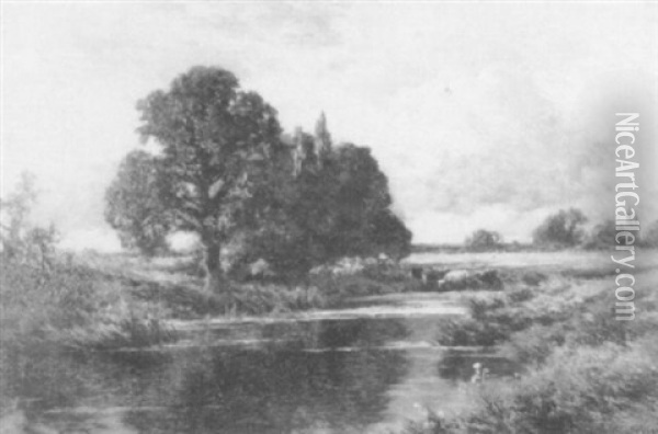 At Henley On Thames Oil Painting - Henry H. Parker