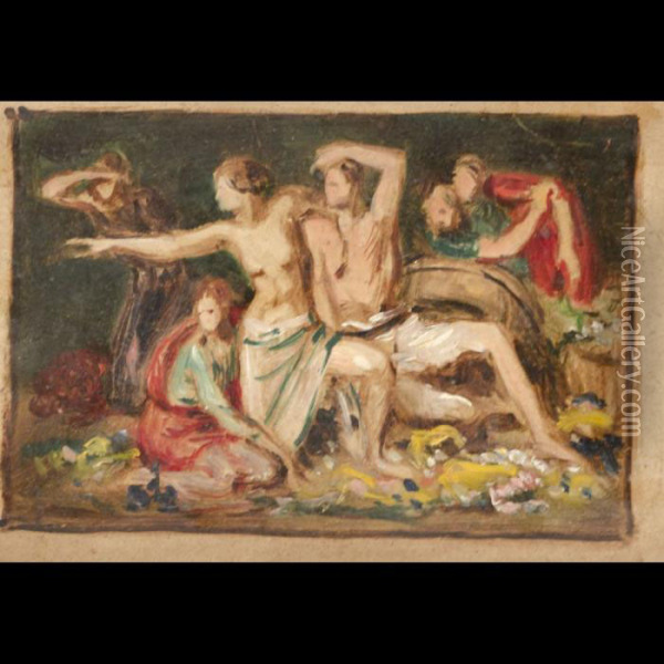 Scena Mitologica Oil Painting - Franz von Stuck