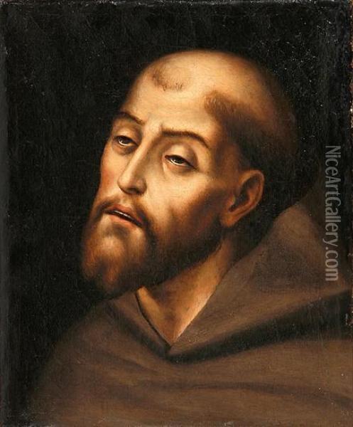 Un Santo Franciscano Oil Painting - Nicolas Factor