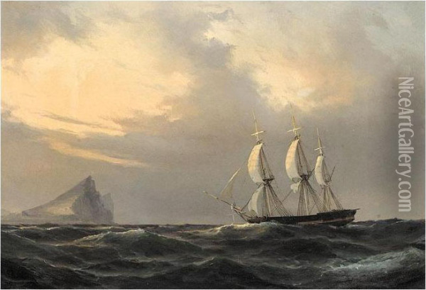 The Rock Of Gibralter Oil Painting - Vilhelm Melbye