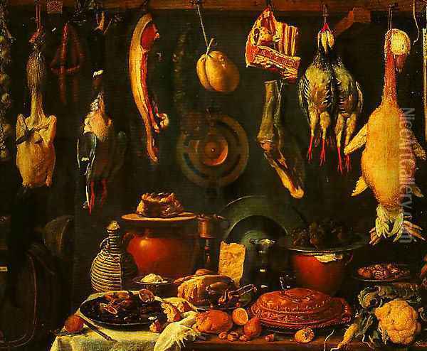 Still Life with Game Oil Painting - (Jacopo Chimenti) Empoli