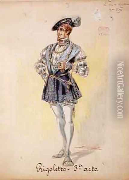 Costume for The Duke of Mantua Oil Painting - Charles Betout
