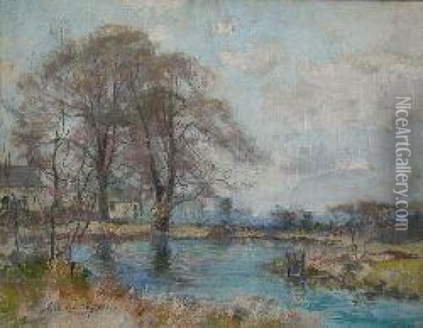 The Punchbowl Above Strathblane Oil Painting - Archibald Kay