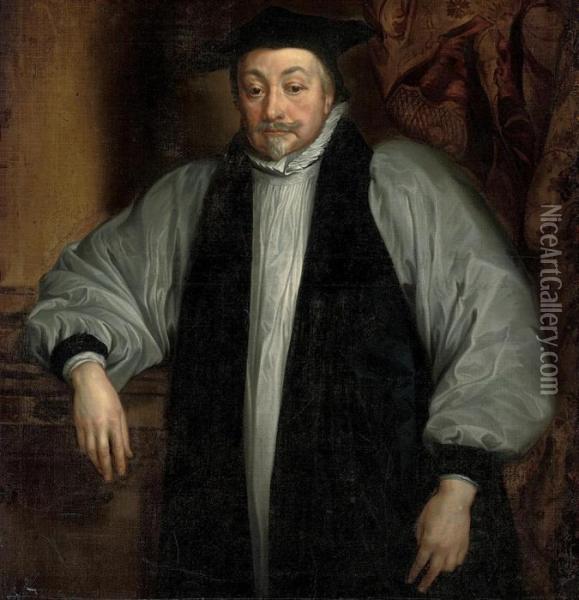 Portrait Of William Laud (1573-1645), Archbishop Of Canterbury Oil Painting - Sir Anthony Van Dyck