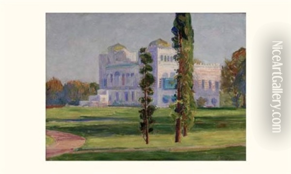 La Villa Blanche Oil Painting - Hippolyte Petitjean