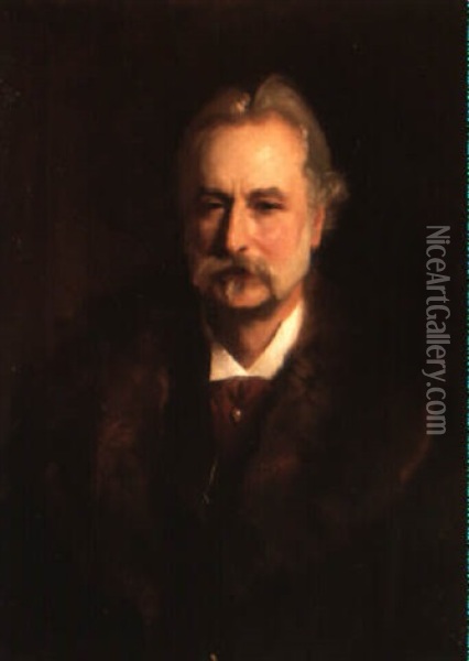 Portrait Of Sir George Lewis Oil Painting - John Singer Sargent