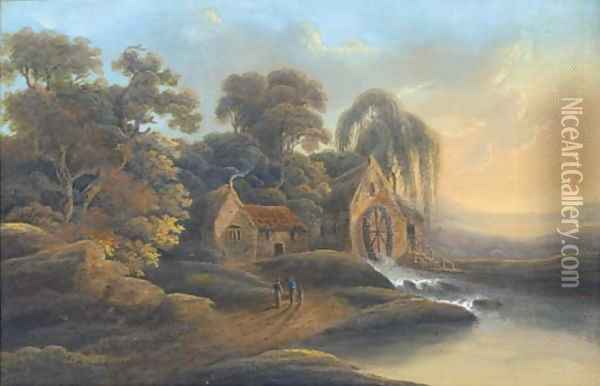 A mill near Waterford Oil Painting - James Arthur O'Connor