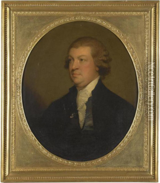 Portrait Of John Scott Oil Painting - Gilbert Stuart