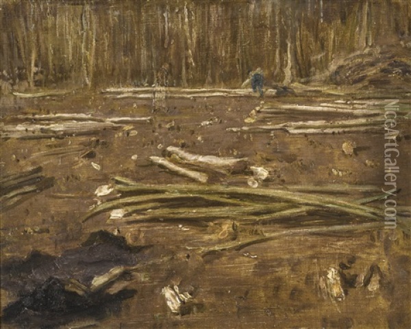 Woodland Oil Painting - William Nicholson