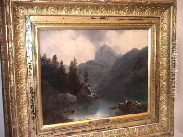 Lac En Montagne Oil Painting - Karl Millner