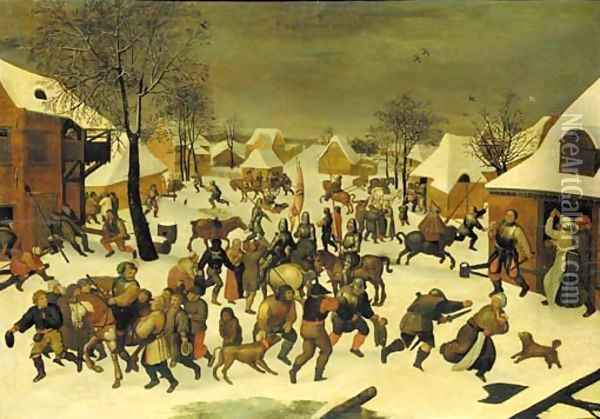 The Massacre of the Innocents Oil Painting - Pieter The Younger Brueghel
