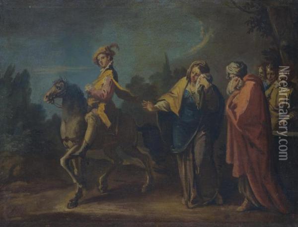 The Prodigal Son Leaves Home Oil Painting - Sebastiano Ricci