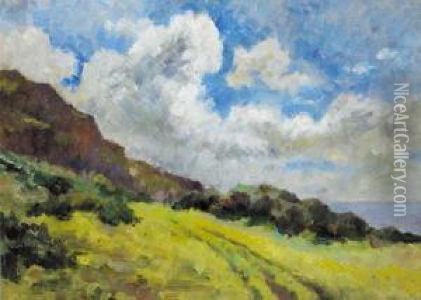 Wicklow Landscape Oil Painting - Mainie Harriet Jellett