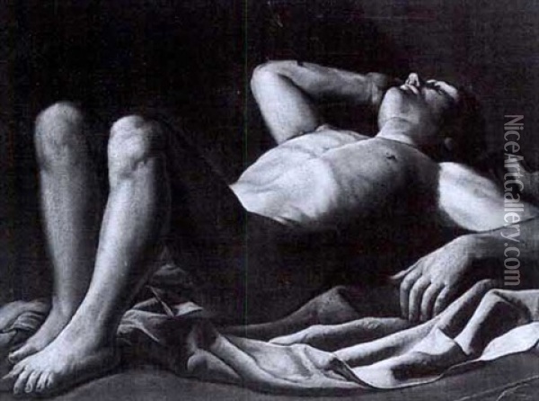 Saint Sebastien Allonge Oil Painting - Giacomo Farelli