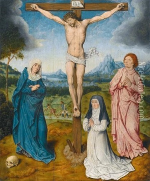 The Crucifixion Oil Painting - Aelbrecht Bouts
