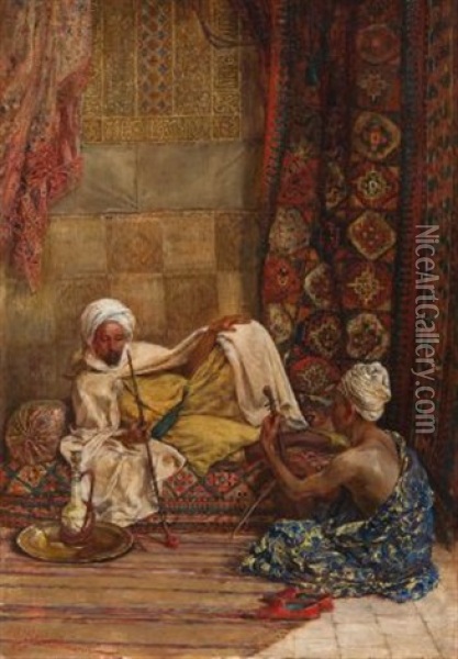 Orientalische Szene Oil Painting - Heinrich Maria Staackmann