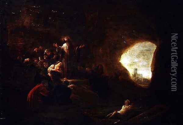 The Resurrection of Lazarus Oil Painting - Jacob Willemsz de Wet the Elder
