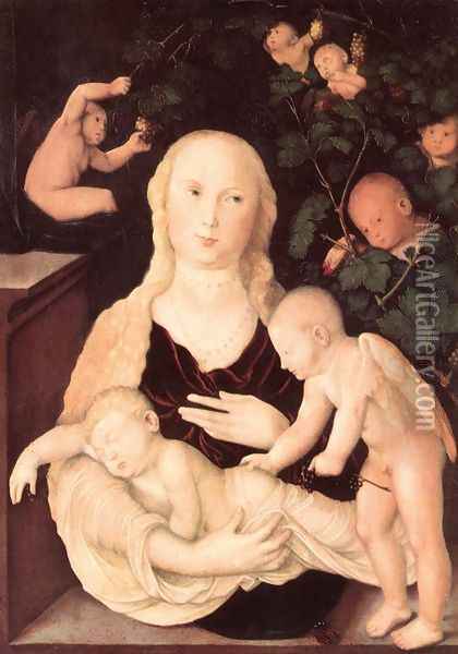 Virgin of the Vine Trellis Oil Painting - Hans Baldung Grien
