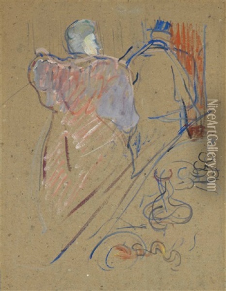 L'argent (comedie En 4 Actes De M.e. Fabre) Oil Painting - Henri De Toulouse-Lautrec