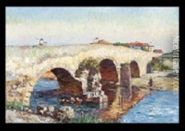 La Garonne Oil Painting - Louis Floutier