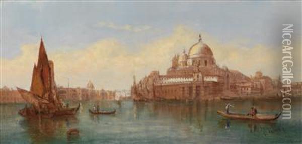 View Of The Basilica Of St. Mary Of Health Oil Painting - Alfred Pollentine