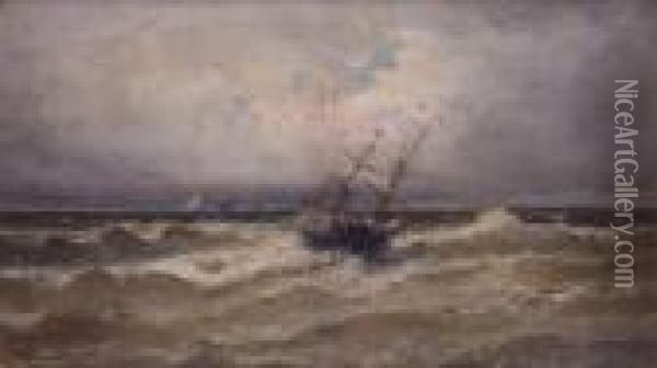 Marine Oil Painting - Eugene Isabey