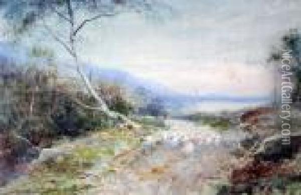In The Perthshire Highlands Oil Painting - John MacWhirter