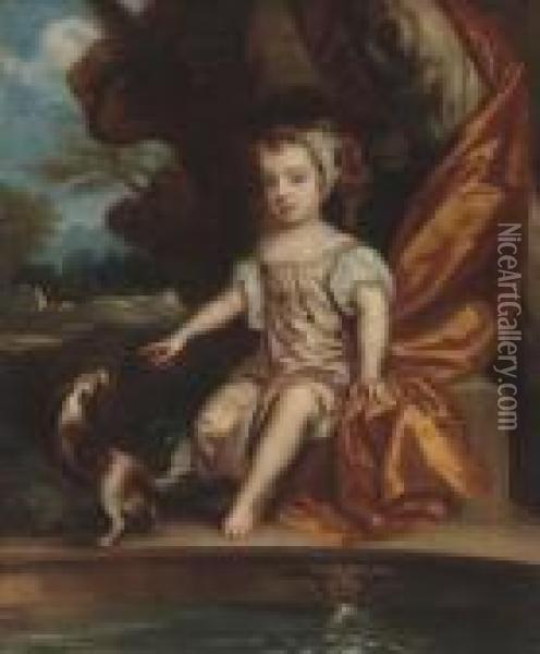 Portrait Of A Child Oil Painting - Sir Peter Lely