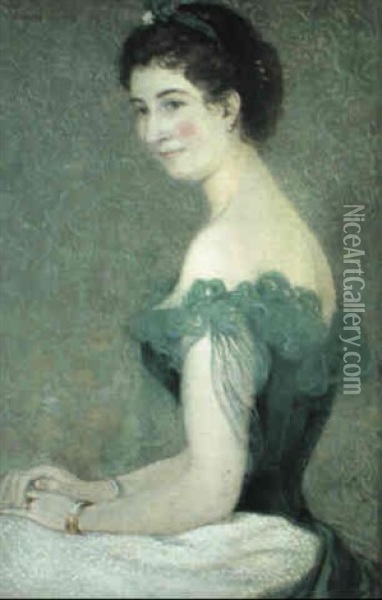 Portrait De Madame Marie-louise Jouin Oil Painting - Maurice Denis