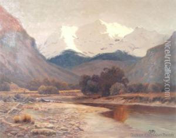 The Valley Of The Dart Oil Painting - Ernest William Christmas