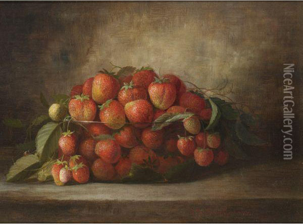 Strawberries Oil Painting - Richard Goodwin